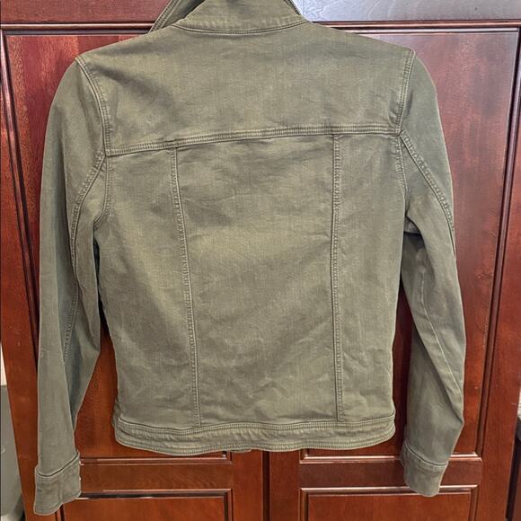 Liverpool Los Angeles Women's Olive Moto Jacket Size S - Picture 2 of 8